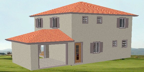 Exemple de plan de villa avec Architecte 3D